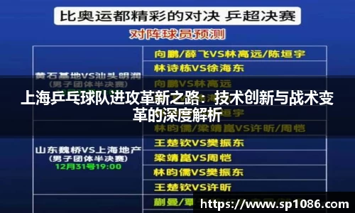 上海乒乓球队进攻革新之路：技术创新与战术变革的深度解析